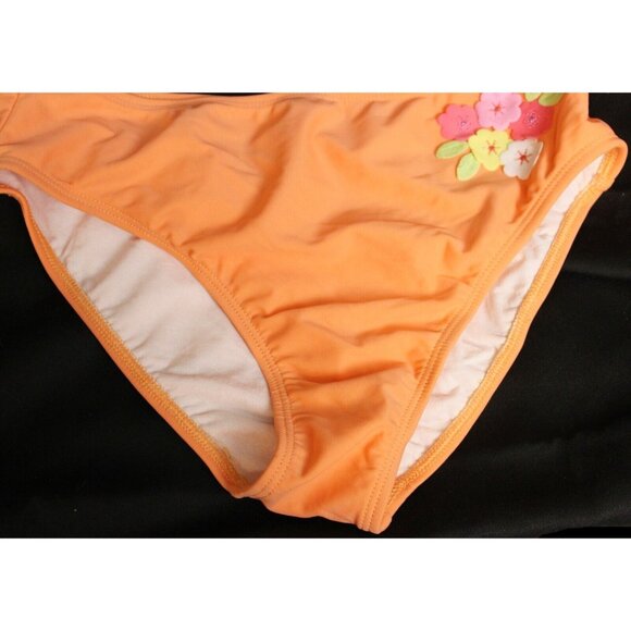 2006 Gymboree Freshly Picked Swimsuit Light Orange Bikini Flowers 2pc sz 10 - Picture 5 of 9